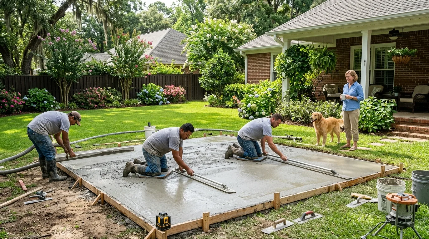 Concrete Walkways for Hill Country Landscapes: Marble Falls Guide